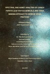 Spectral and admet analysis of carcia papaya leaf phytochemicals and their binding efficacy to dengue virus proteins